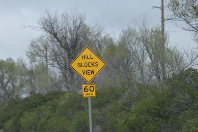 You know, some states have odd signage, like South Dakota feeling the need to state the obvious at every hill.<br>April 25, 2017