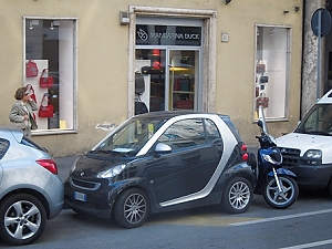 October 29, 2013<br>When you park in Rome, by damn you park in any amount of space!