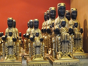 November 1, 2013<br>Souvenirs of the Black Madonna in Montserrat.  The whole relic thing is weird to me.