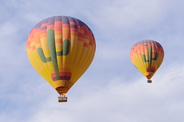 December 29, 2012<br>Hot air balloons are extremely common in the area.