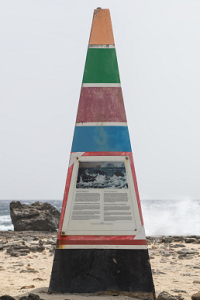 6/18/2022<br>This monument of seven colors represents seven villages that claimed sections of the coastline to salvage wreckage after storms.