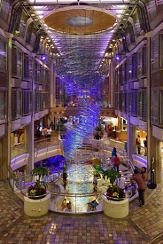 Central atrium, Adventure of the Seas, St Lucia<br>December 16, 2015