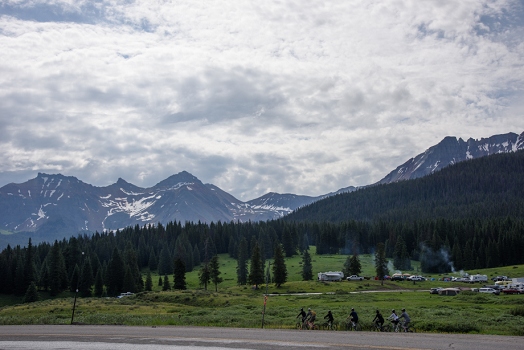 July 4, 2015<br>Day 2 of the trip.  Lizard head pass was packed with holiday campers.