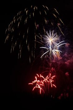 July 4, 2015<br>Fireworks at Dillon Lake.