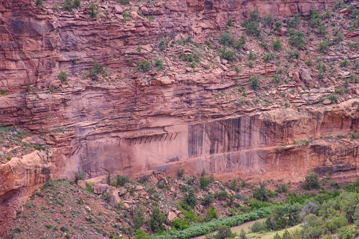 July 11, 2015<br>Remnants of the Hanging Flume, and ill-fated attempt to bring water to silver mines near Gateway, Colorado.