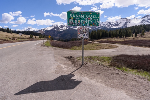 At the summit of Lizard Head Pass<br>June 1, 2016