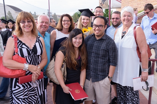 Lisa, George, Jenny, Lauren, Carly, Jerry (front), Ryan, Dusty and Laura.<br>June 3, 2016