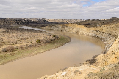 Looking over the Little Missouri river.<br>April 26, 2017