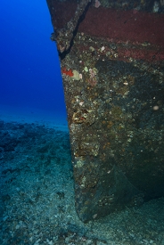 July 16, 2018<br>The bow, in 80 feet of water.