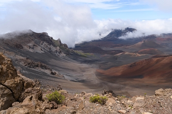 July 18, 2018<br>Technically, this is not a crater, but a valley formed by erosion and dotted with cindercones.