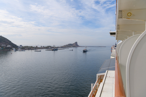 March 11, 2020<br>Pulling into Mazatlan.