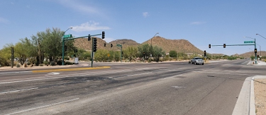 A view of the March 25 accident scene looking east along Carefree Highway at 27th drive.