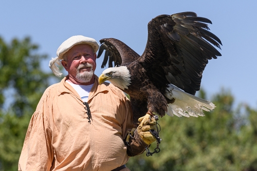 March 31, 2019<br>Just a man and his eagle.