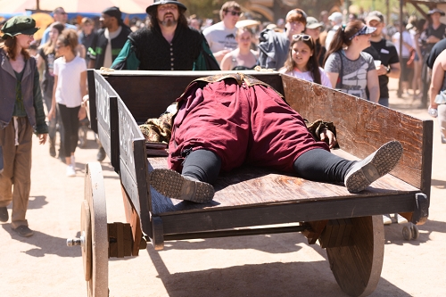 March 31, 2019<br>Fatalities are all too common at the Renaissance Festival.  Fortunately the bodies are dealt with expeditiously to contain the smell.