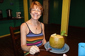 Carol and her coconut stew<br>September 30, 2015