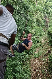 Craig zipping with his Gopro<br>October 2, 2015