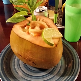 Meal in a coconut<br>September 30, 2015