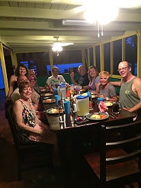 First dinner at the Reef House<br>September 26, 2015