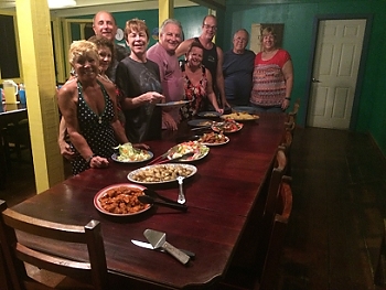 Buffet dinner at the Reef House<br>October 1, 2015
