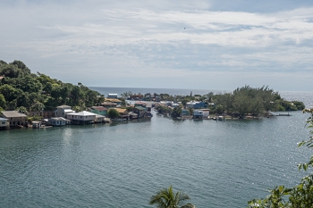 A view back to the cay where the Reef House Resort is located in Oak Ridge<br>October 8, 2017