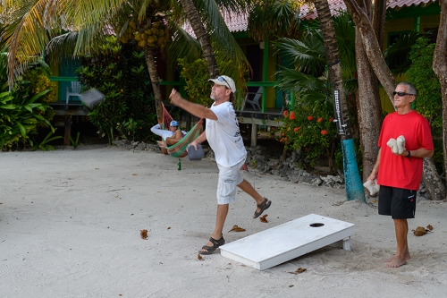 March 17, 2019<br>Andy tossing one.