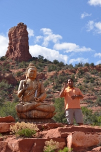 February 7, 2013<br>Sean at Buddhist Stupa in Sedona