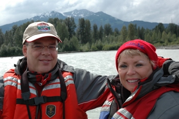 Floating on the Chilkoot River, near Haines, Alaska