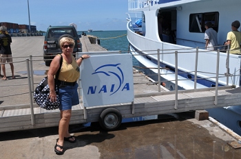 Boarding the NAI'A, Fiji