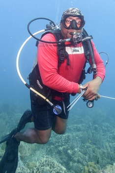 David, world's best divemaster, Roatan<br>September 26, 2016